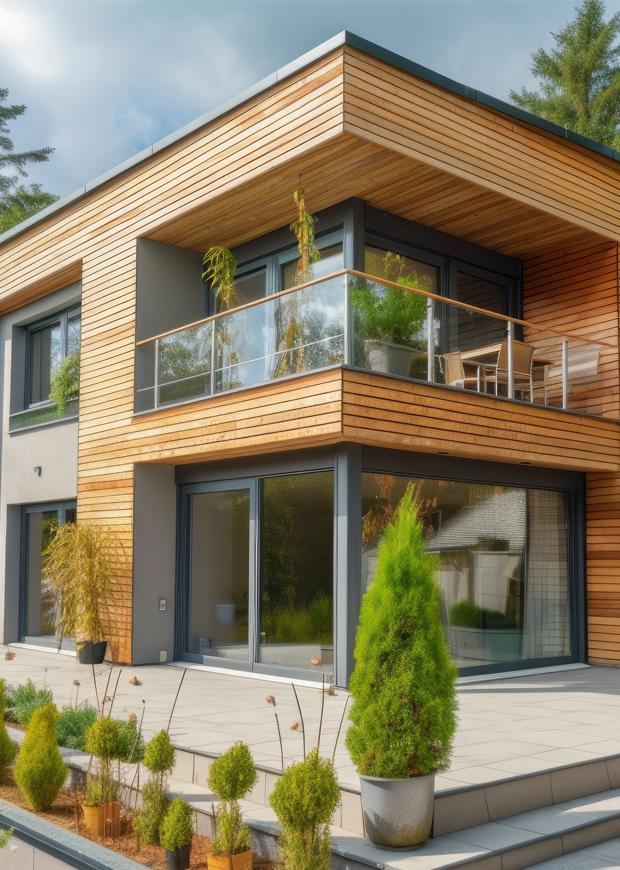 An image of a passive house